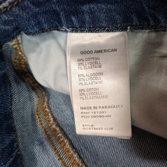 Good American Straight Jeans High Rise Women's 8/29 - Picture 5 of 10